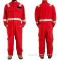 Blue Fireproof Coverall Firefighter Workwear Fabric